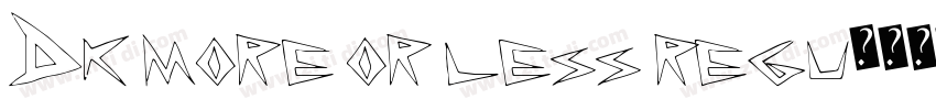 DK More Or Less Regu字体转换
